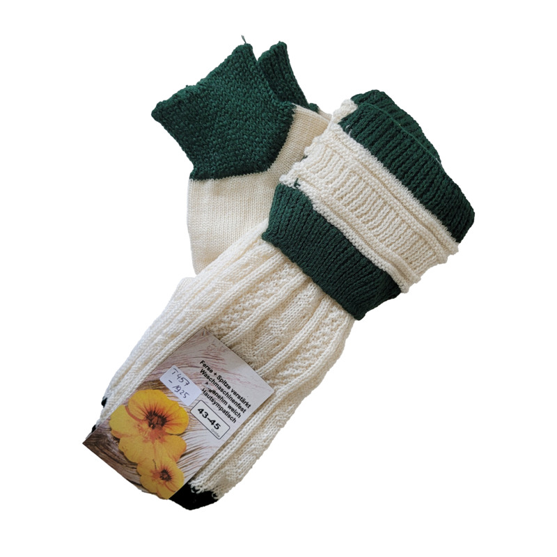 Loferl - Set mit Handstrickoptik und Zopfmuster mit Umschlag